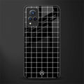 classic grid dark edition glass case for vivo v21 5g image