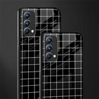 classic grid dark edition glass case for oppo f19 image-2