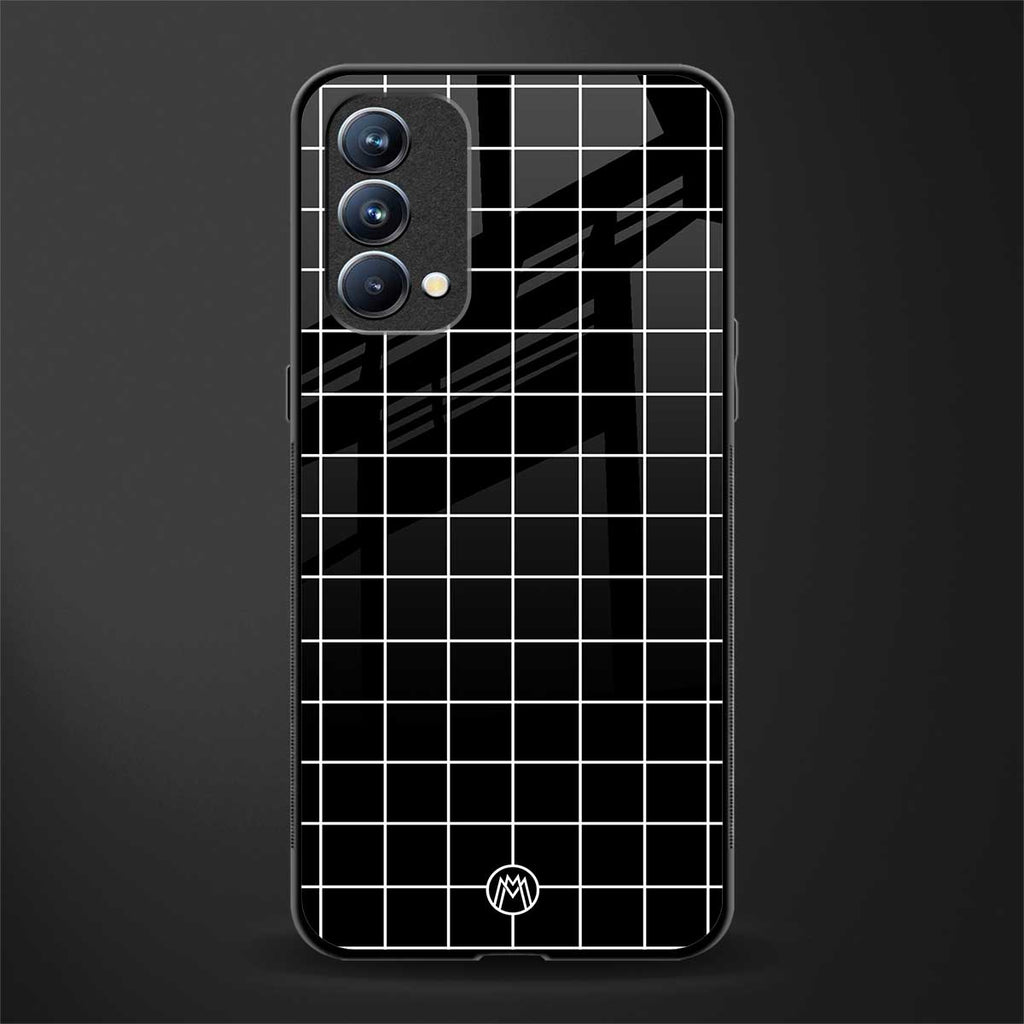 classic grid dark edition glass case for oppo f19 image