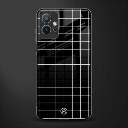classic grid dark edition glass case for vivo y75 5g image