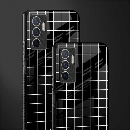 classic grid dark edition glass case for vivo v23e image-2