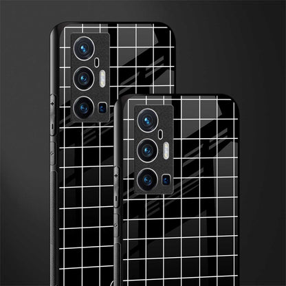 classic grid dark edition glass case for vivo x70 pro plus image-2