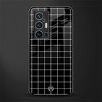 classic grid dark edition glass case for vivo x70 pro plus image