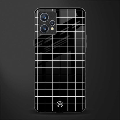 classic grid dark edition glass case for realme 9 4g image