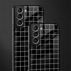 classic grid dark edition glass case for samsung galaxy s21 image-2