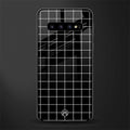 classic grid dark edition glass case for samsung galaxy s10 image