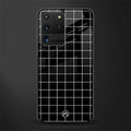 classic grid dark edition glass case for samsung galaxy s20 ultra image