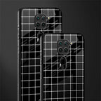 classic grid dark edition glass case for redmi note 9 image-2