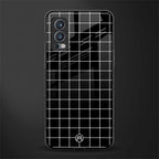 classic grid dark edition glass case for oneplus nord 2 5g image