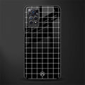 classic grid dark edition glass case for redmi note 11 pro image