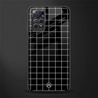 classic grid dark edition glass case for redmi note 11s image