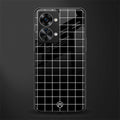classic grid dark edition glass case for phone case | glass case for oneplus nord 2t 5g