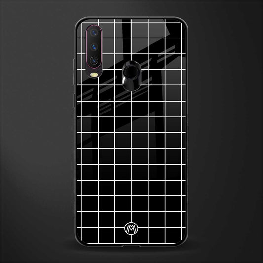 classic grid dark edition glass case for vivo y17 image