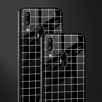 classic grid dark edition glass case for vivo y91 image-2