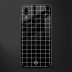 classic grid dark edition glass case for vivo v11 pro image
