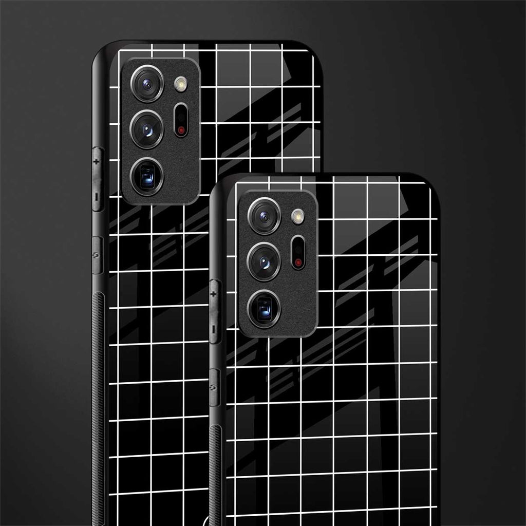 classic grid dark edition glass case for samsung galaxy note 20 ultra 5g image-2