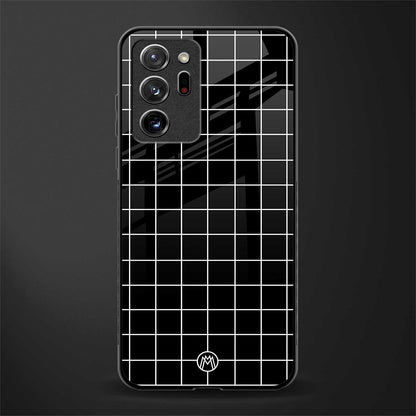 classic grid dark edition glass case for samsung galaxy note 20 ultra 5g image