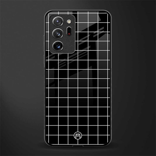 classic grid dark edition glass case for samsung galaxy note 20 ultra 5g image
