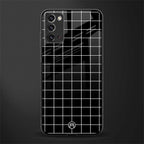 classic grid dark edition glass case for samsung galaxy note 20 image