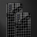 classic grid dark edition glass case for realme 7 image-2