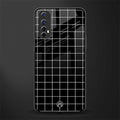 classic grid dark edition glass case for realme 7 image