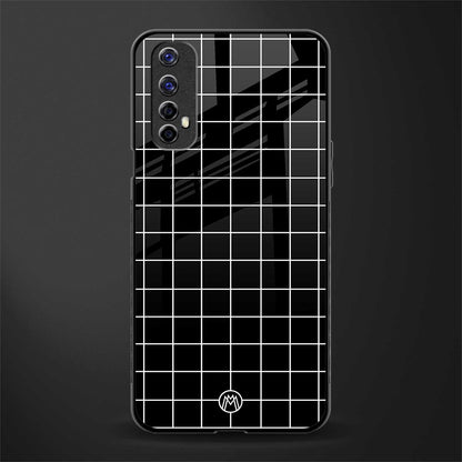 classic grid dark edition glass case for realme 7 image
