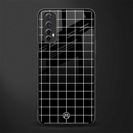 classic grid dark edition glass case for realme 7 image