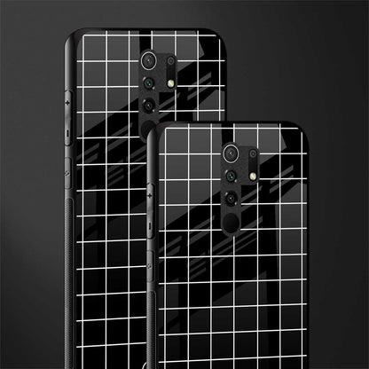 classic grid dark edition glass case for poco m2 image-2
