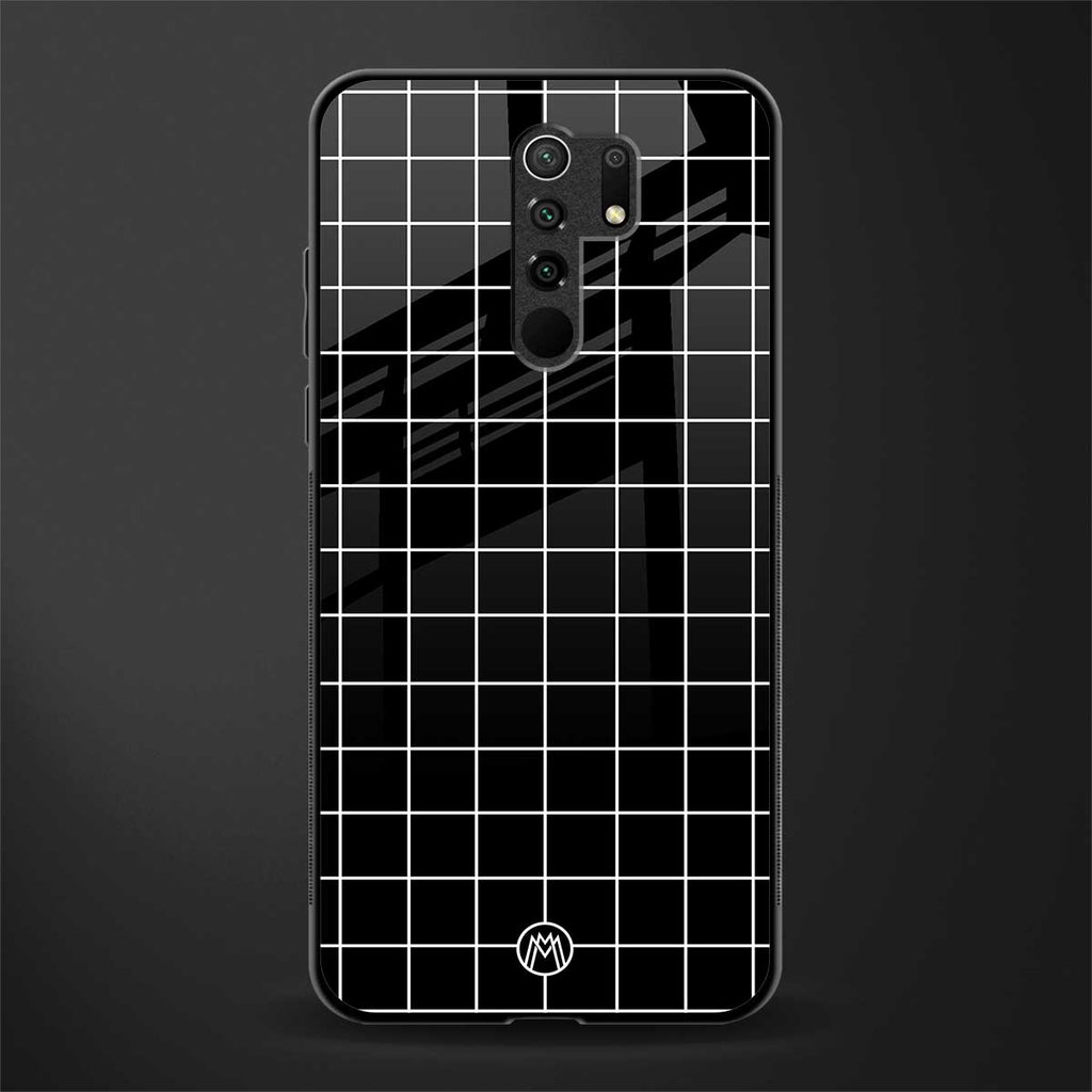 classic grid dark edition glass case for poco m2 image