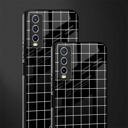 classic grid dark edition glass case for vivo y20svivo y20avivo y20g image-2