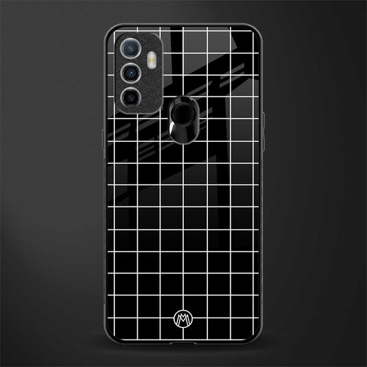 classic grid dark edition glass case for oppo a53 image