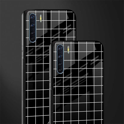 classic grid dark edition glass case for oppo f15 image-2