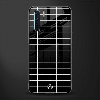 classic grid dark edition glass case for oppo f15 image