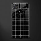 classic grid dark edition glass case for oppo a15s image
