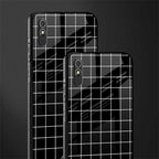 classic grid dark edition glass case for redmi 9a image-2