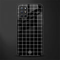 classic grid dark edition glass case for oneplus 8t image