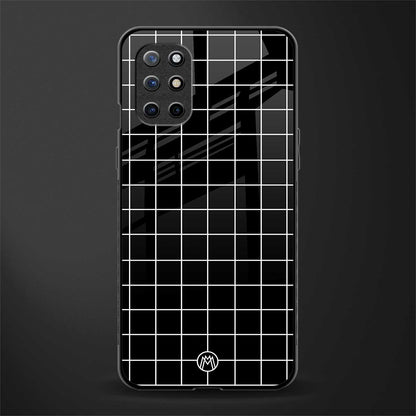 classic grid dark edition glass case for oneplus 8t image