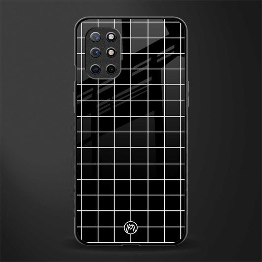 classic grid dark edition glass case for oneplus 8t image