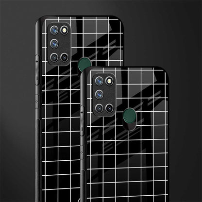 classic grid dark edition glass case for realme 7i image-2
