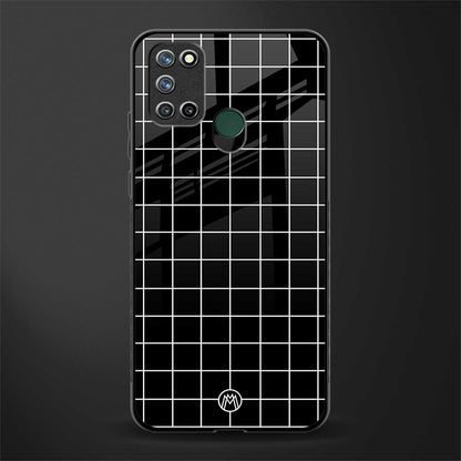 classic grid dark edition glass case for realme 7i image