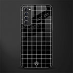 classic grid dark edition glass case for oppo reno 4 pro image