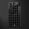 classic grid dark edition glass case for vivo v20 se image
