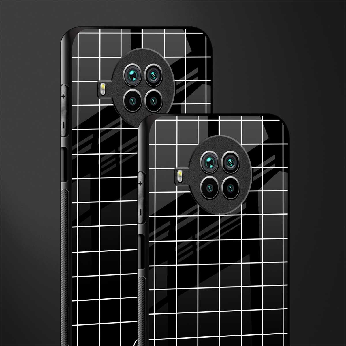 classic grid dark edition glass case for mi 10i image-2