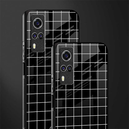 classic grid dark edition glass case for vivo y51a image-2