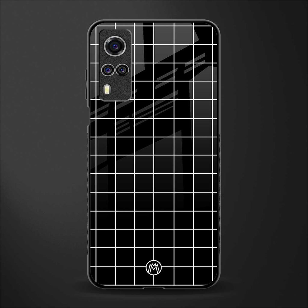 classic grid dark edition glass case for vivo y51 image