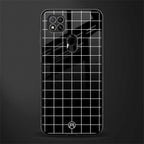 classic grid dark edition glass case for redmi 9 image
