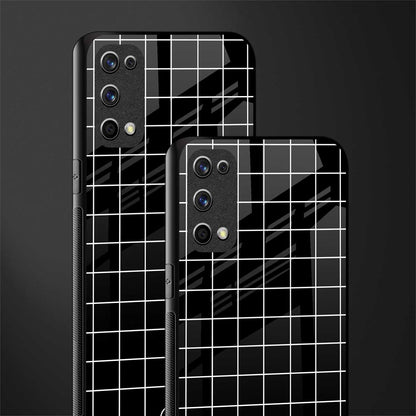 classic grid dark edition glass case for realme x7 pro image-2