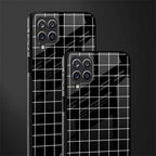 classic grid dark edition glass case for samsung galaxy a12 image-2