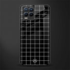 classic grid dark edition glass case for realme 8 4g image