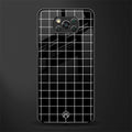 classic grid dark edition glass case for poco x3 pro image